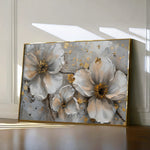 Floral 046 Canvas Art 60 x 40 cm / Black
