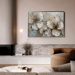 Floral 046 Canvas Art 60 x 40 cm / Black