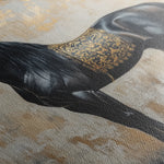 Horses 046 Canvas Art 60 x 40 cm / Black