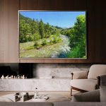 Landscape 046 Canvas Art 60 x 40 cm / Black