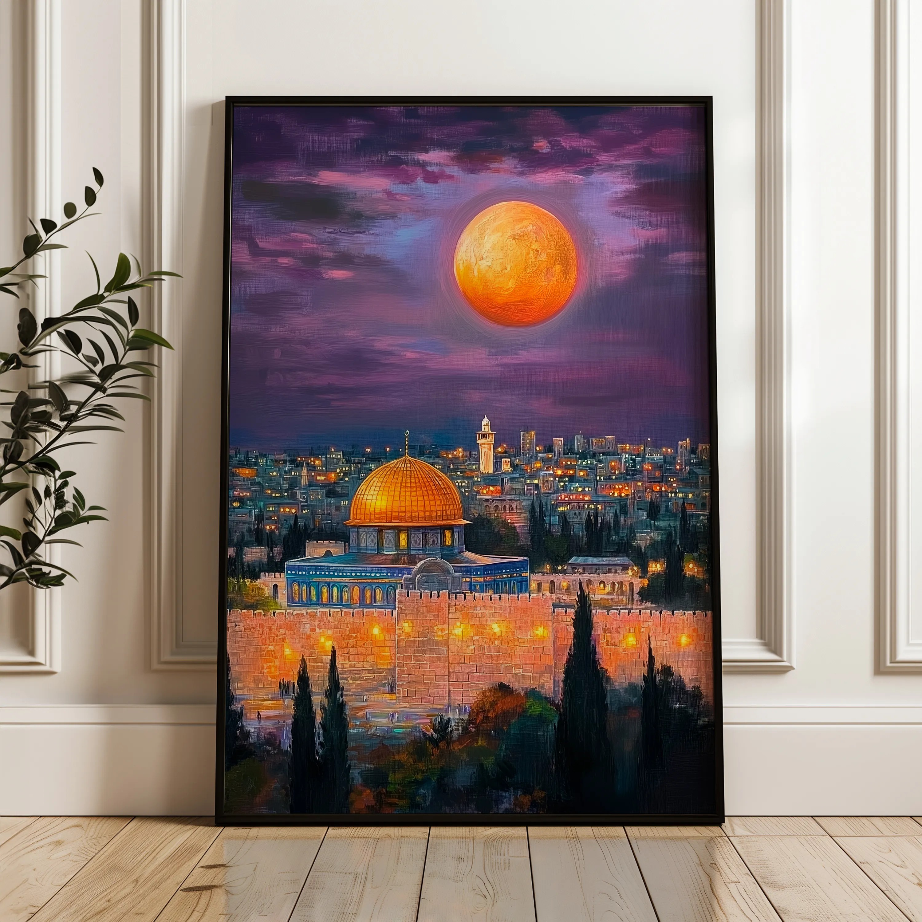 Palestine 046 Canvas Art 60 x 40 cm / Black