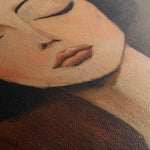 Portrait 046 Canvas Art 60 x 40 cm / Black