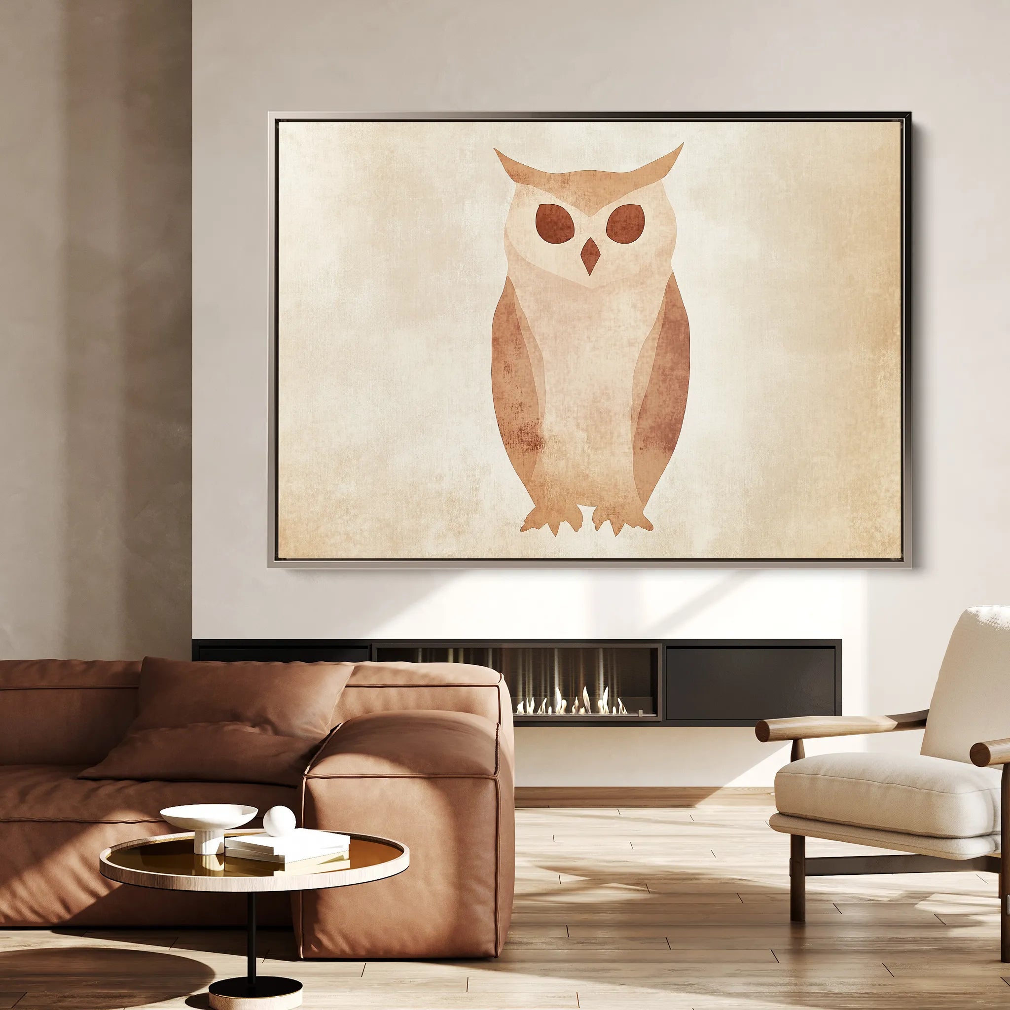 Animals 047 Canvas Art 60 x 40 cm / Black