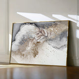 Abstract 047 Canvas Art 60 x 40 cm / Black