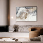 Abstract 047 Canvas Art 60 x 40 cm / Black