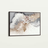 Abstract 047 Canvas Art 60 x 40 cm / Black