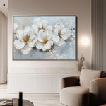 Floral 047 Canvas Art 60 x 40 cm / Black