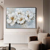 Floral 047 Canvas Art 60 x 40 cm / Black