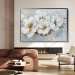 Floral 047 Canvas Art 60 x 40 cm / Black