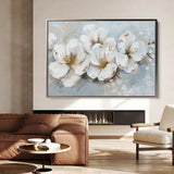 Floral 047 Canvas Art 60 x 40 cm / Black