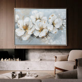 Floral 047 Canvas Art 60 x 40 cm / Black