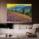 Landscape 047 Canvas Art 60 x 40 cm / Black
