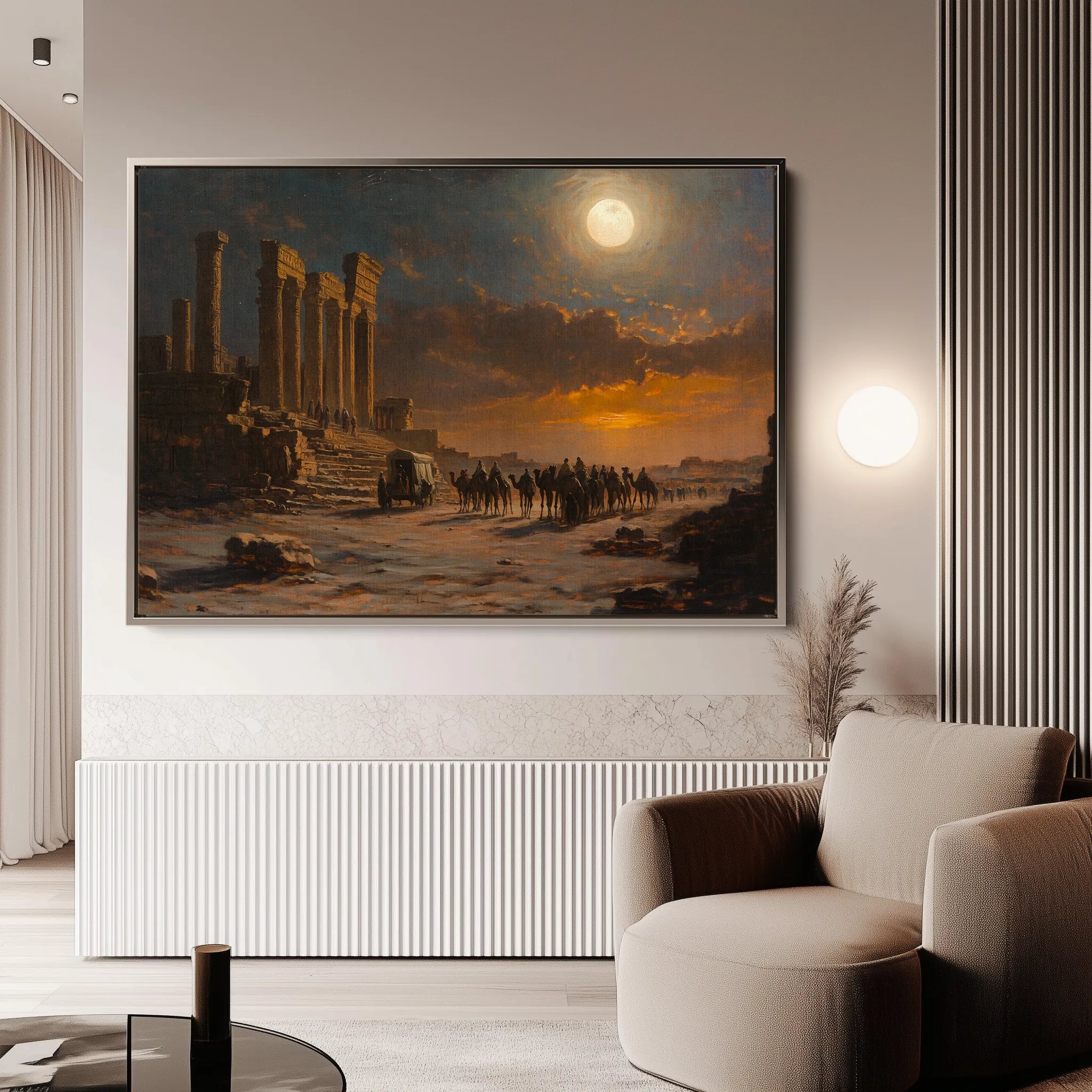 Orientalist 047 Canvas Art 60 x 40 cm / Black