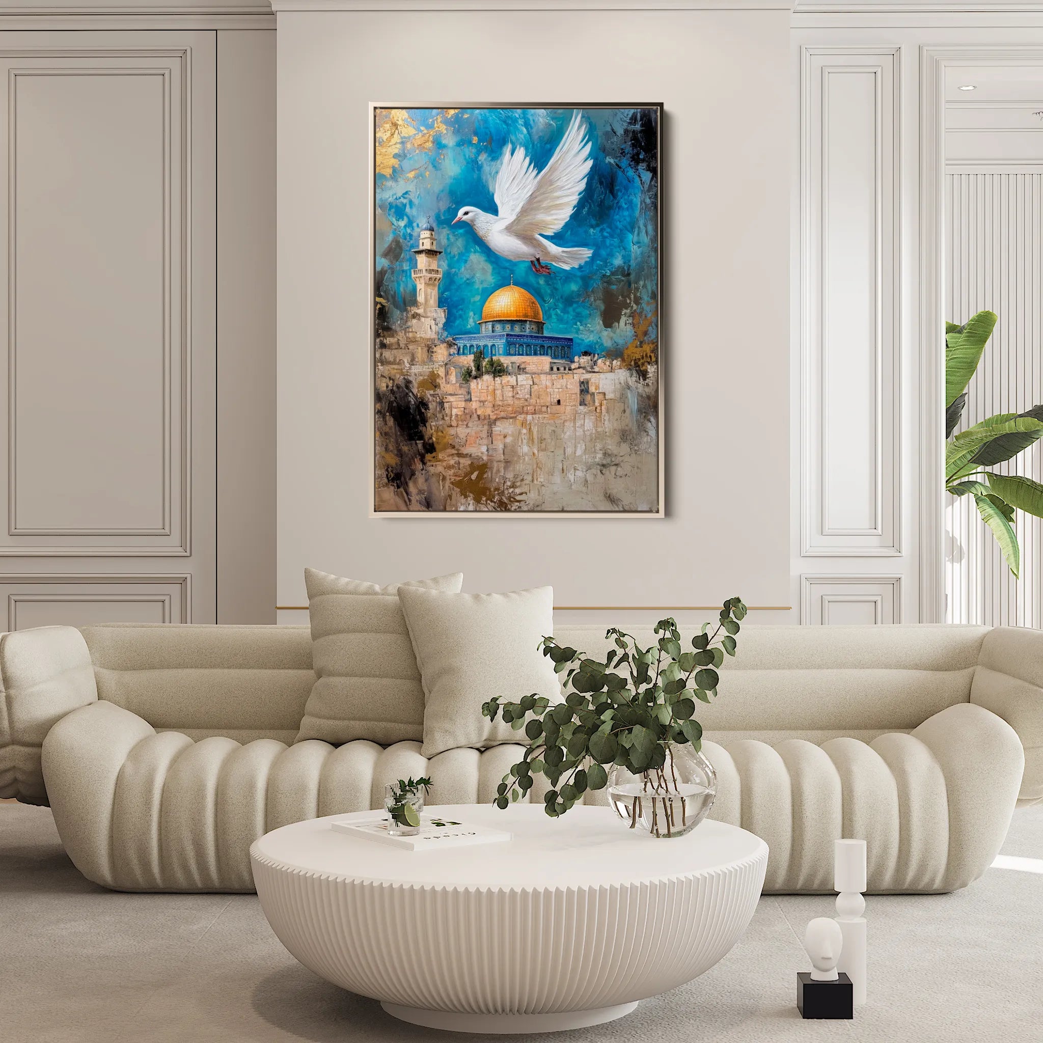 Palestine 047 Canvas Art 60 x 40 cm / Black