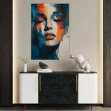 Portrait 047 Canvas Art 60 x 40 cm / Black