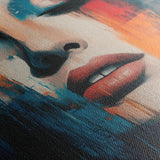 Portrait 047 Canvas Art 60 x 40 cm / Black