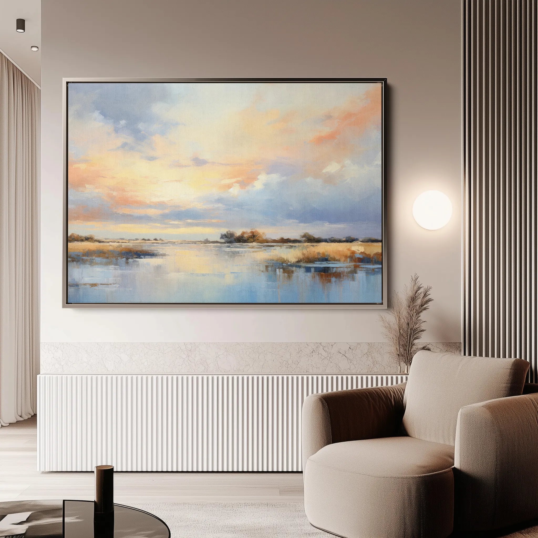 Abstract 048 Canvas Art 60 x 40 cm / Black