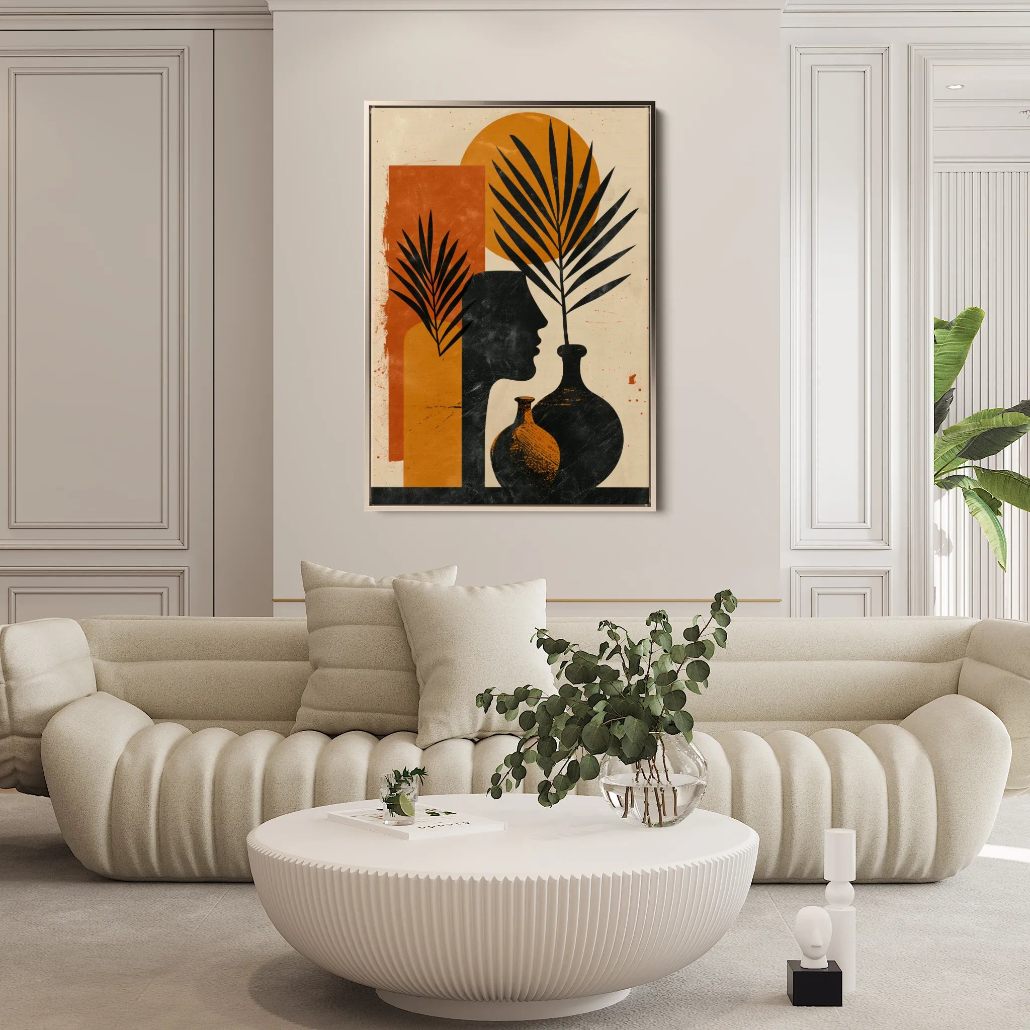 Boho 048 Canvas Art 60 x 40 cm / Black