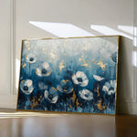 Floral 048 Canvas Art 60 x 40 cm / Black