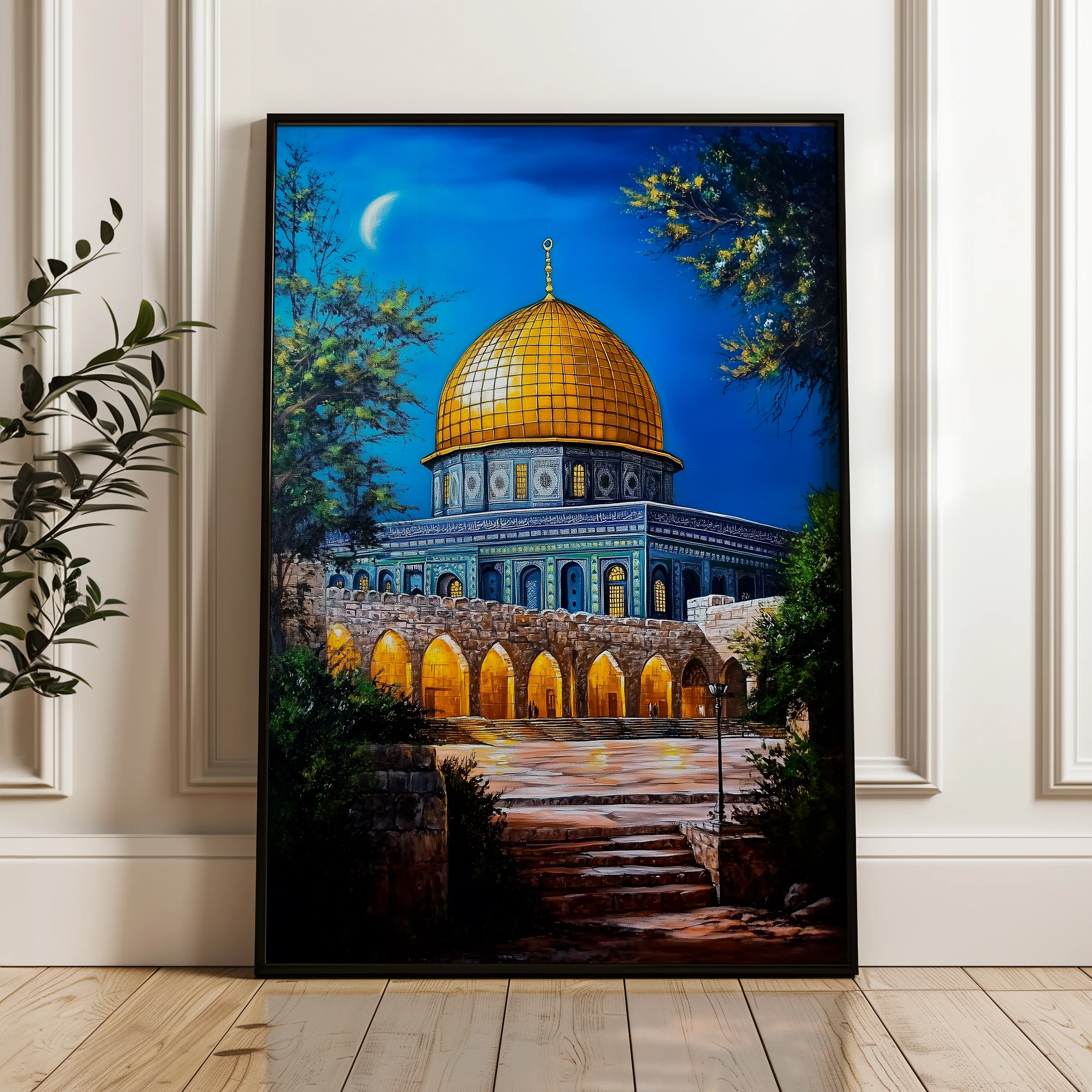 Palestine 048 Canvas Art 60 x 40 cm / Black