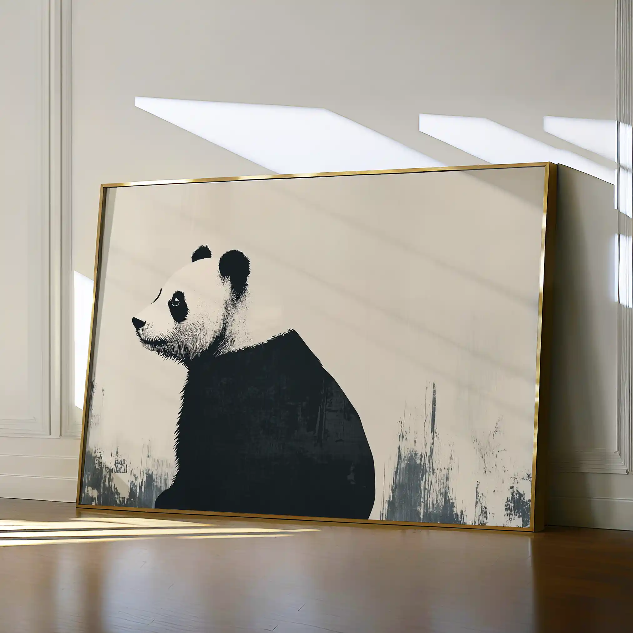Animals 049 Canvas Art 60 x 40 cm / Black