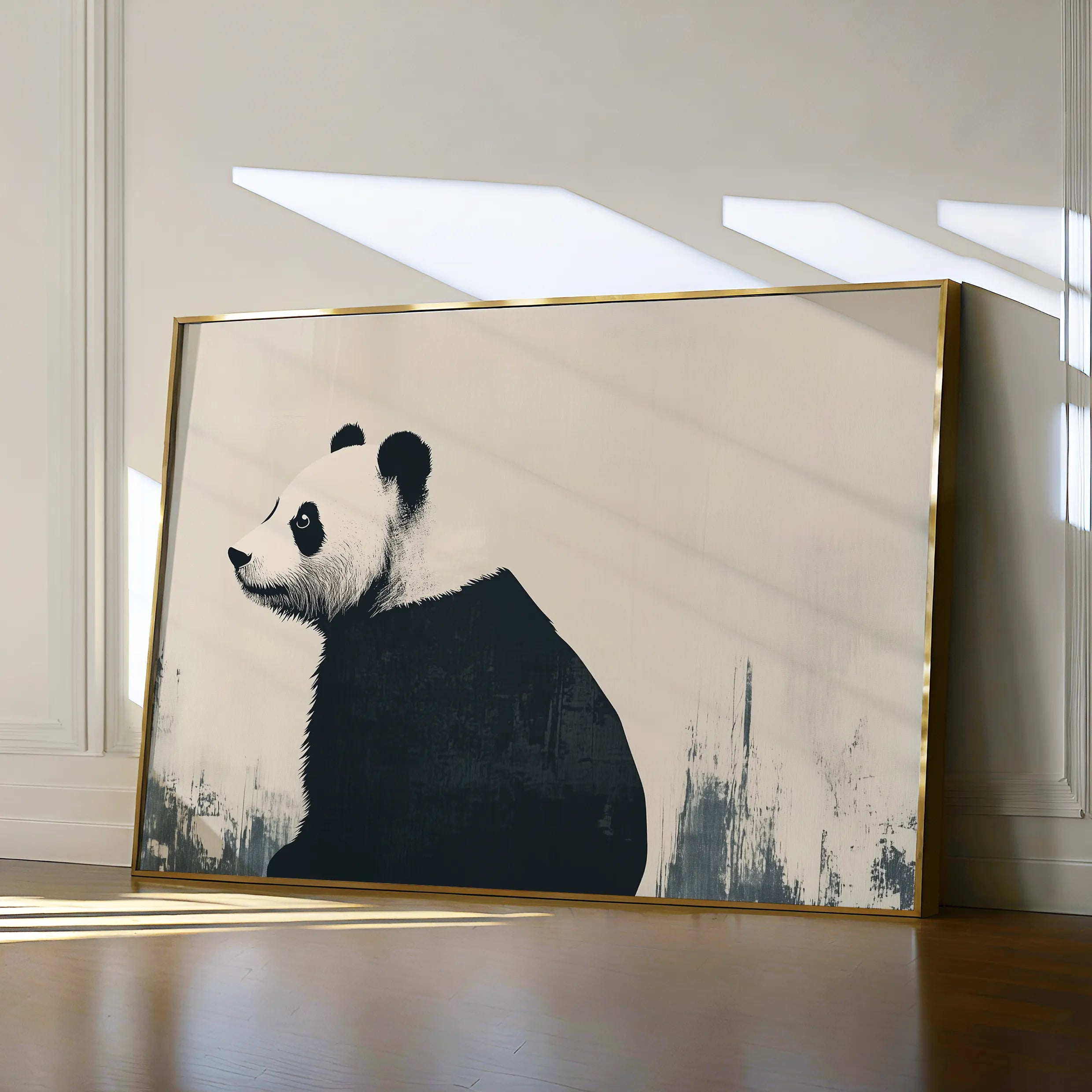 Animals 049 Canvas Art 60 x 40 cm / Black