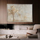 Floral 049 Canvas Art 60 x 40 cm / Black