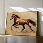 Horses 049 Canvas Art 60 x 40 cm / Black