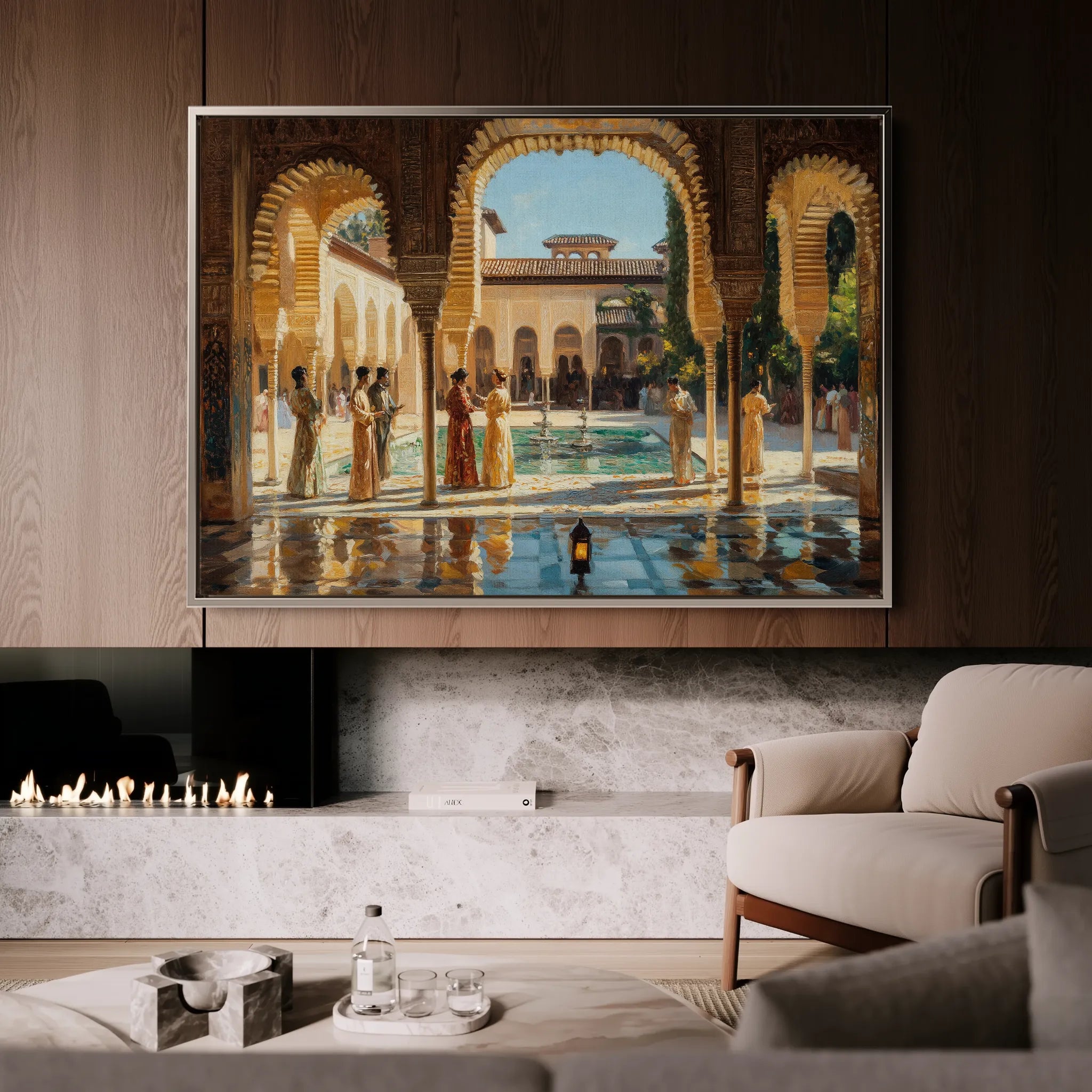 Orientalist 049 Canvas Art 60 x 40 cm / Black