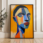 Portrait 049 Canvas Art 60 x 40 cm / Black