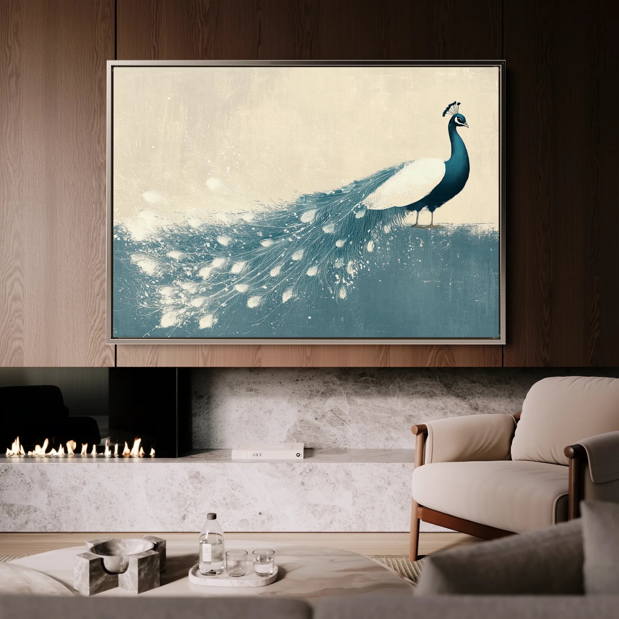Animals 050 Canvas Art 60 x 40 cm / Black