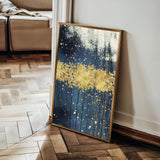 Abstract 050 Canvas Art 60 x 40 cm / Black