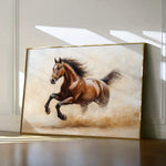 Horses 050 Canvas Art 60 x 40 cm / Black