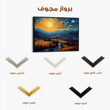 Landscape 050 Canvas Art 60 x 40 cm / Black