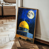 Palestine 050 Canvas Art 60 x 40 cm / Black