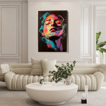 Portrait 050 Canvas Art 60 x 40 cm / Black