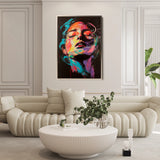 Portrait 050 Canvas Art 60 x 40 cm / Black