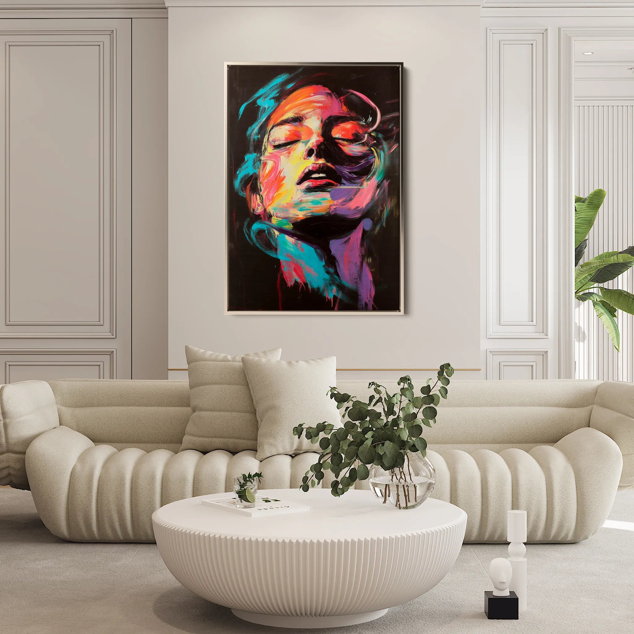 Portrait 050 Canvas Art 60 x 40 cm / Black