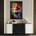 Portrait 050 Canvas Art 60 x 40 cm / Black