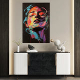Portrait 050 Canvas Art 60 x 40 cm / Black