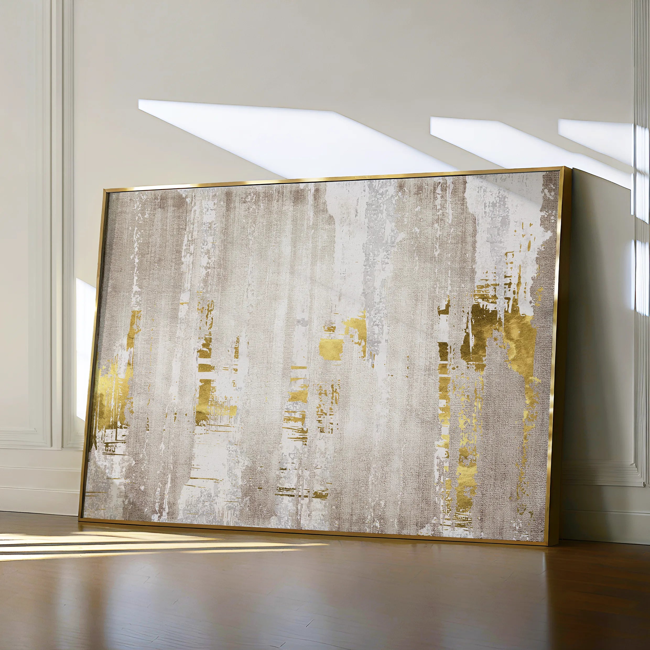Abstract 051 Canvas Art 60 x 40 cm / Black