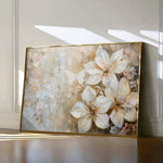 Floral 051 Canvas Art 60 x 40 cm / Black