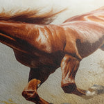 Horses 051 Canvas Art 60 x 40 cm / Black