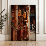 Orientalist 051 Canvas Art 60 x 40 cm / Black