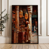 Orientalist 051 Canvas Art 60 x 40 cm / Black