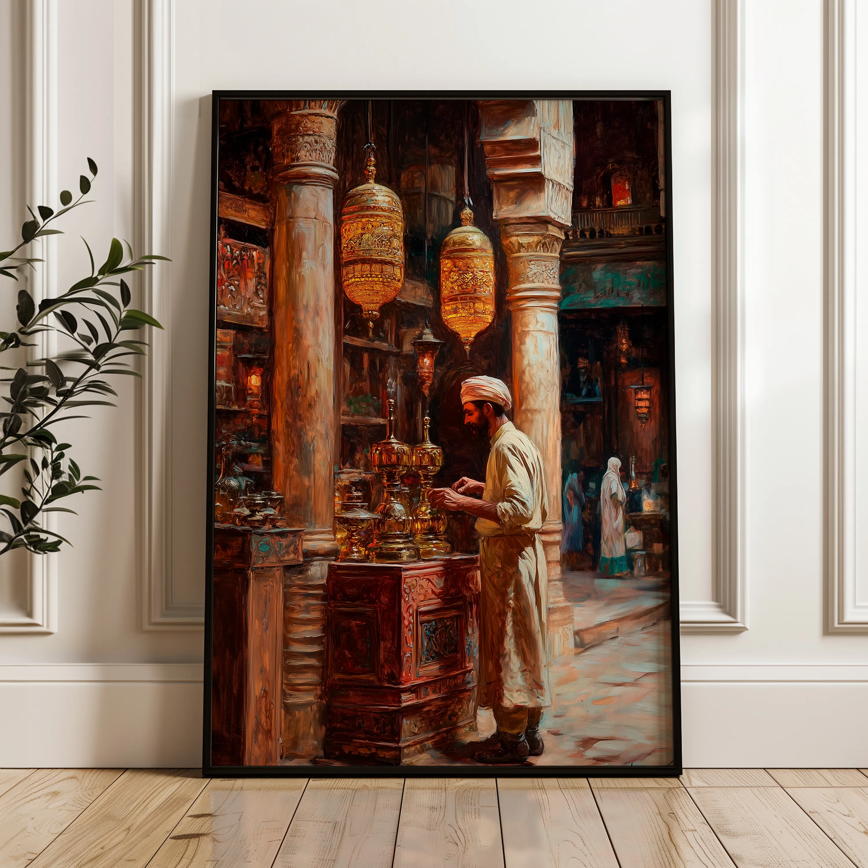 Orientalist 051 Canvas Art 60 x 40 cm / Black