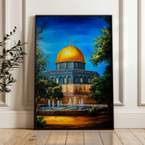 Palestine 051 Canvas Art 60 x 40 cm / Black