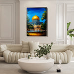 Palestine 051 Canvas Art 60 x 40 cm / Black