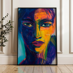 Portrait 051 Canvas Art 60 x 40 cm / Black