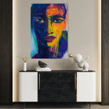 Portrait 051 Canvas Art 60 x 40 cm / Black